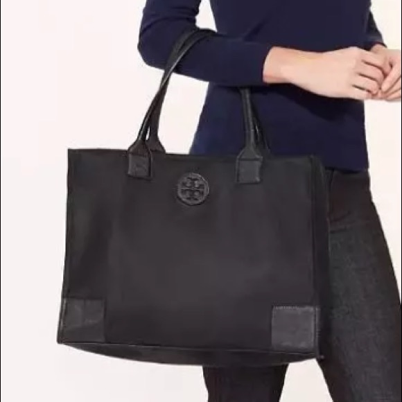 Ella tote black Tory Burch large nylon new tag - Picture 4 of 8